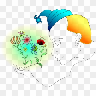 This Free Icons Png Design Of Man With Glowing Flowers Clipart