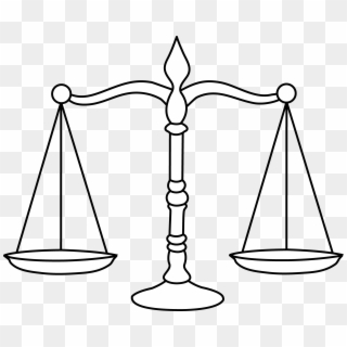 Law Scale Png - Balance Clipart Black And White Transparent Png