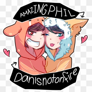 Dan And Phil Art - Png T Shirt Art Free Clipart
