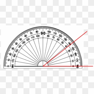 Select The Correct Angle - Protractor Print Out Clipart