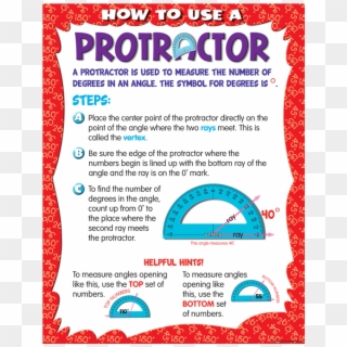 Tcr7730 How To Use A Protractor Chart Image - Use A Protractor Anchor Chart Clipart
