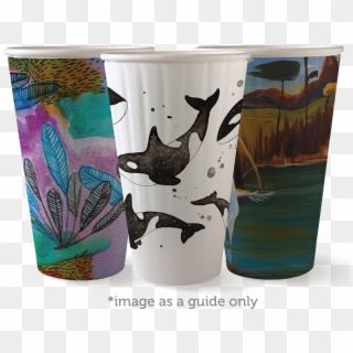Art Series 16oz Double Wall Coffee Cup - Coffee Cup Clipart