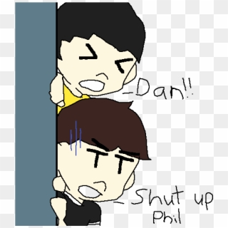 Dan And Phil - Cartoon Clipart