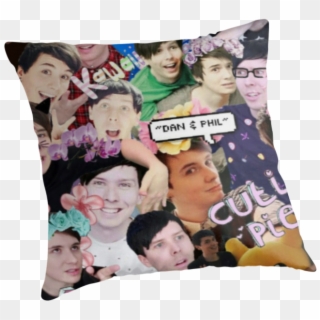 Dan And Phil Collage By Kayleigh15x - Cushion Clipart