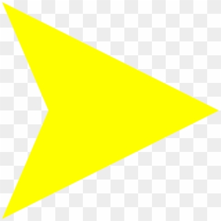 Yellow Arrow Right - Yellow Arrow Head Png Clipart