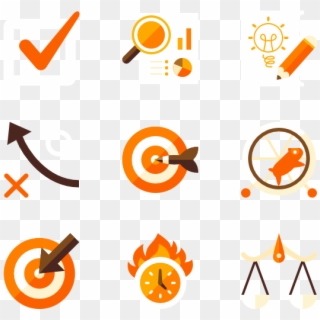 Strategy - Icon Orange Color Png Clipart
