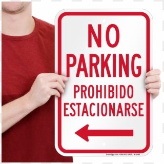 Bilingual Parking Sign - Parking Sign Clipart
