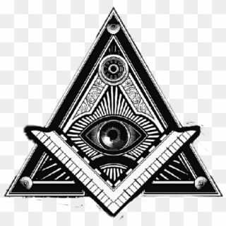 Picsart Likes Ojo Eye Illuminati Stickerfollow4follow - Triangle Illuminati Clipart