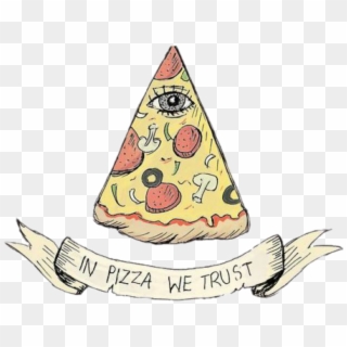 Pizza Sticker - Pizza We Trust Clipart