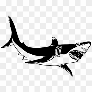The Great White Shark - Great White Shark Clip Art - Png Download