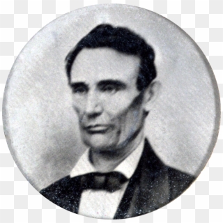 1858 Abraham Lincoln Portrait From Campaign Button - Hannibal Hamlin Lincoln Movie Clipart
