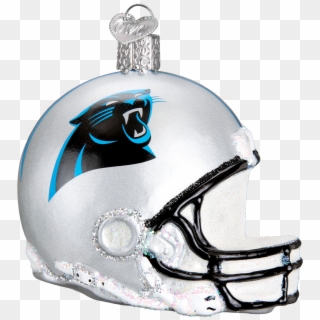 Carolina Panthers Football Helmet Glass Ornament - Old Falcons Helmet Clipart