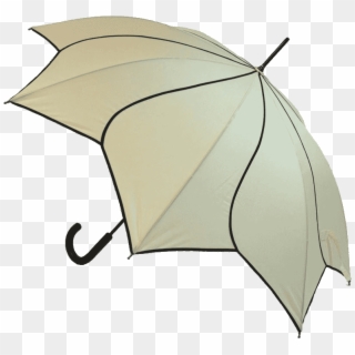 Beige Flower Umbrella - Umbrella Clipart
