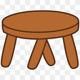Table Clipart Wood Table - Stool Clipart - Png Download