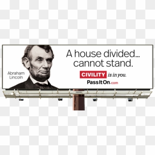 Lincolnnew - House Divided Cannot Stand Civility Clipart