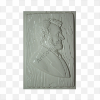 Abraham Lincoln Plaster Mold - Relief Clipart