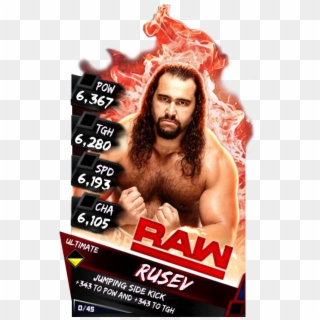 Supercard Rusev Wrestlemania Mitb 8446 Supercard Rusev - Wwe Supercard Raw Clipart
