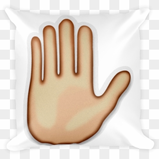 Emoji Pillow - Raised Hand - Throw Pillow Clipart