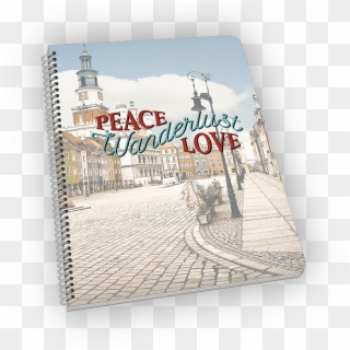 Peace, Love, Wanderlust Notebook Clipart