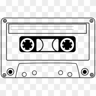 1280 X 820 8 - Cassette Tape Black And White Clipart - Png Download
