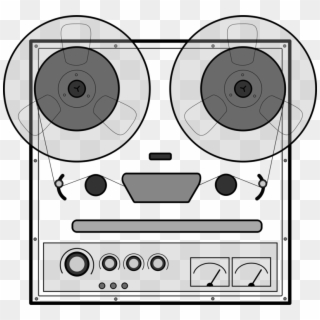 Microphone Tape Recorder Compact Cassette Video Magnetic - Tape Recorder Clipart - Png Download