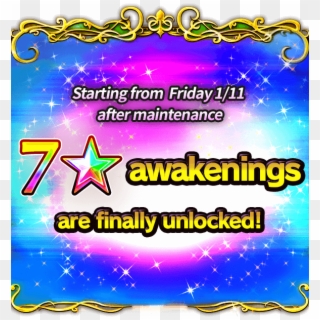 News Units Featured For A 7☆ Awakening - Poster Clipart