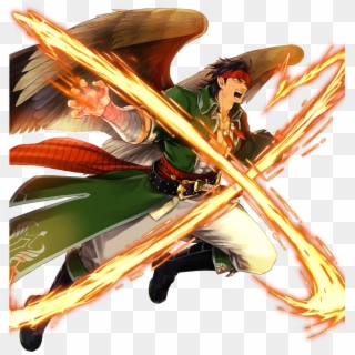 1boy Bandage Belt Boots Feathered Wings Feathers Fire - Fire Emblem Heroes Beast Units Clipart