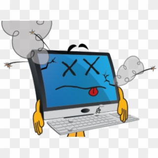 Pc Clipart Old Computer - Computer Cartoon - Png Download