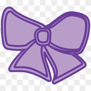 Purple Cheer Bow Clipart Hair Clip Art - Transparent Purple Bow Clipart - Png Download