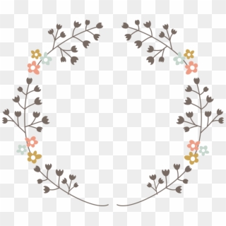 This Graphics Is Three Flower Circle Flat Vector About - Flower Circle Vector Png Clipart