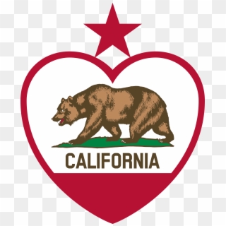 This Free Icons Png Design Of California Flag Heart Clipart