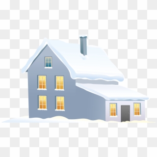 Winter House Clipart - Winter House Picture Png Transparent Png