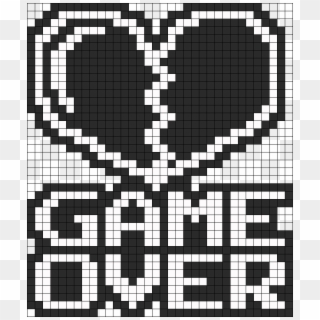 Perler Game Over Perler Bead Pattern / Bead Sprite - Pixel Art Game Over Clipart