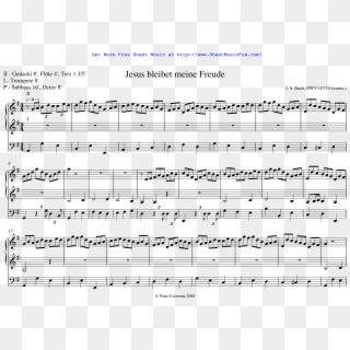 Download Cantata 147 Bach Organo Pdf Merger - Sheet Music Clipart
