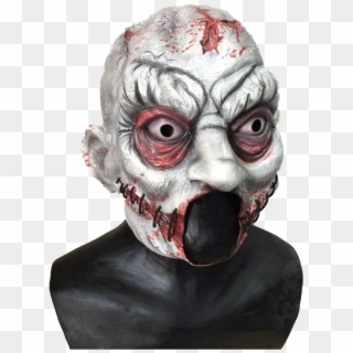 Open Mouth Latex Killer Clown Mask Clipart