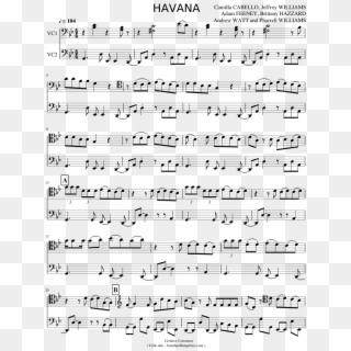Havana Camila Cabello Cello Duo - Havana Partitura Cello Clipart
