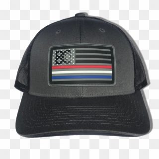Police, Fire & Emt Tribute Flag Low Pro Snap Back Trucker - Baseball Cap Clipart