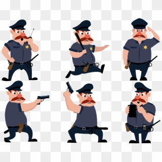 Police Drawing At Getdrawings - Police Man Cartoon Png Clipart
