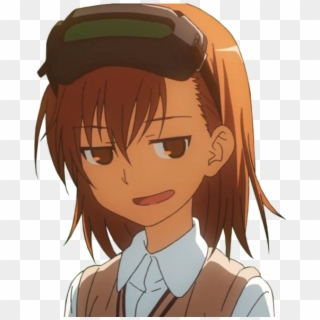 Mikoto Misaka Face Facial Expression Human Hair Color - Anime Girl Face Png Clipart