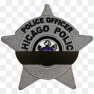 Chicago Police Mourning Band Pin - Chicago Pd Police Patch Clipart