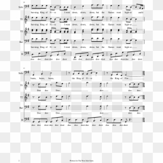 Ring Of Fire Sheet Music Composed By Arr - Ring Of Fire Home Free Sheet Music Clipart