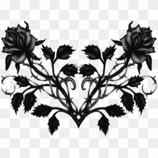 Black Roses - Black Rose Thorns Clipart