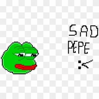 Sad Pepe The Frog - Pepe The Frog Pixel Art Clipart