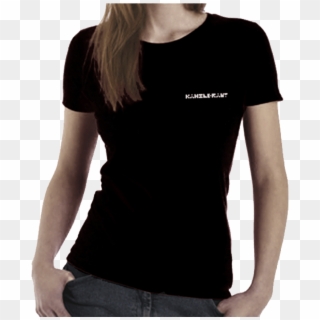 T-shirt Kanzleramt Girl Black - Black T Shirt Png Girl Clipart