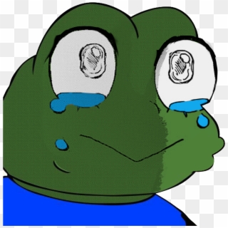 Sad Meme Frog - Frog Meme Crying Transparent Clipart