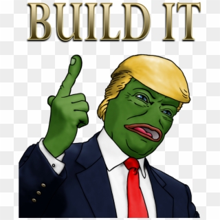 The Memes Followed - Trump Pepe Build Clipart