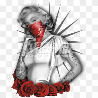 Gangster Png , Png Download - Marilyn Monroe In Red Bandana Clipart