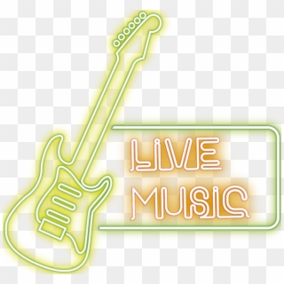 Neon Alphabet Png - Live Music Neon Png Clipart