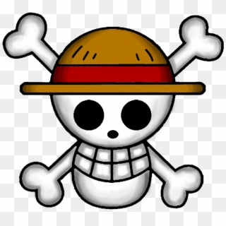Straw Hat Pirates Logo Png - Straw Hat Jolly Roger Png Clipart