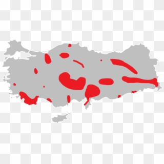 Distribution Of Hypericum Hedgei - Turkey Flag Map Clipart